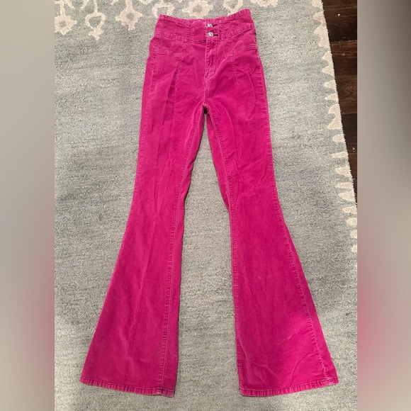 We The Free Pink Flare Jeans - Picture 4 of 8